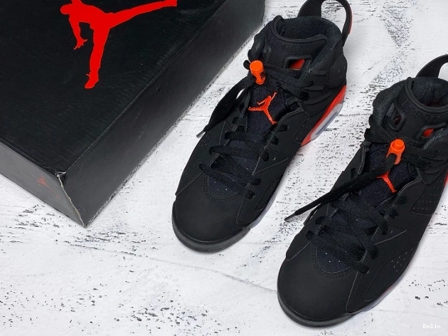 Bmlin Jordan OG Black Infrared 6 Retro Air 384664-060 0723